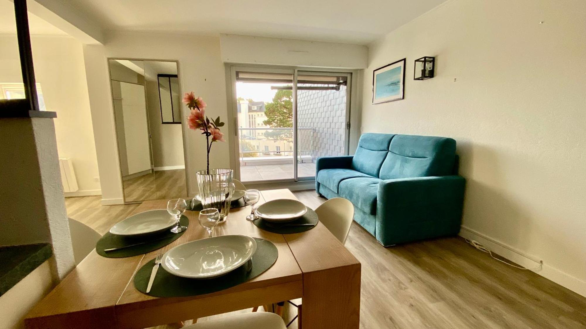 Appartement Avec Vue Mer Et Parking Benodet Bagian luar foto